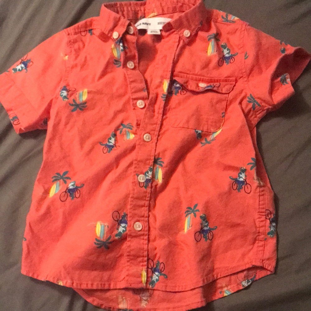 Boys button up summer shirt